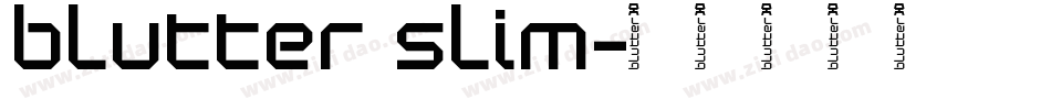 Blutter Slim字体转换